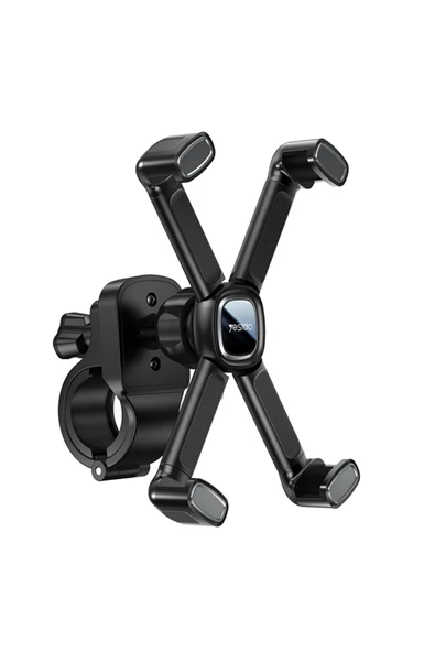ASFAL Ayarlanabilir 360° Dönebilen Motorsiklet, Scoter, Bebek Arabası ve Bisiklet Telefon Tutucu - 2