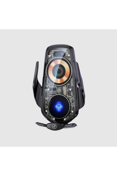 ASFAL Sensörlü 15W Kablosuz Şarj Özellikli Kaliteli Transparan Araç içi Telefon Tutucu Havalandırma Uyumlu