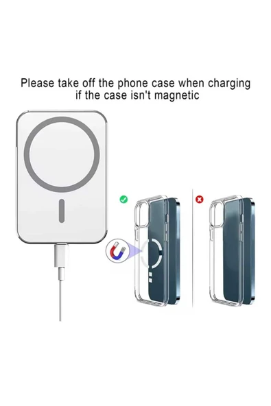 ASFAL Magsafe Uyumlu 15W Kablosuz Şarj Özellikli Araba Telefon Tutucu Mıknatıslı Araç Telefon Tutacağı - 3