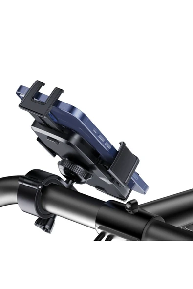 ASFAL Ayarlanabilir 360° Dönebilen Motorsiklet, Scoter, Bebek Arabası ve Bisiklet Telefon Tutucu