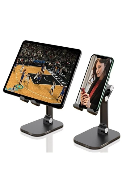 ASFAL Katlanabilir Ayarlanabilir Masaüstü Telefon Tutucu Stand Tablet Tutucu Stand 4-9 Inç - 3