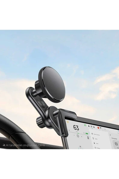 ASFAL 360° Ayarlanabilir Araç CarPlay Ekranına Uyumlu Magsafe Araç Telefon Tutucu Laptop Telefon Tutucu - 2