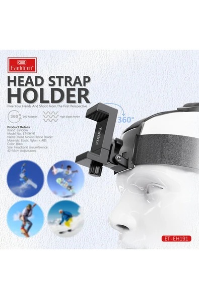 ASFAL Aksiyon Kamera Uyumlu Lastikli Telefon Tutucu Ayarlanabilir Vlog Video Çekimi Tutacağı - 7