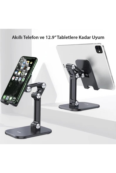 ASFAL Taşınabilir, Açısı Ayarlanabilir Masaüstü Telefon ve Tablet Tutucu, Tablet Standı Tutacak