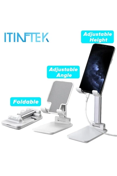 SAYWİN Masaüstü Telefon Tablet Tutucu Telefon Tutacağı Tripod - 3