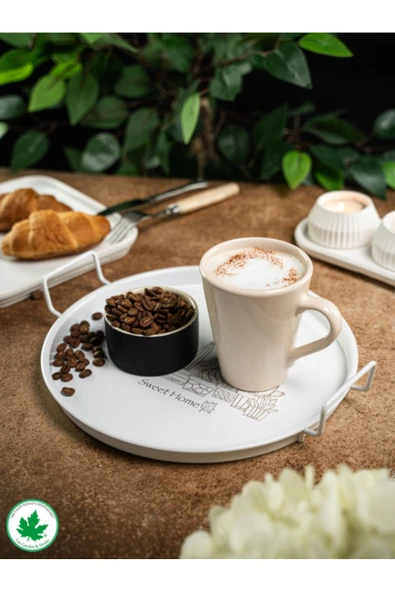 24cm Metal Kulplu Tepsi (Kaktüs Baskılı) - Resim 12