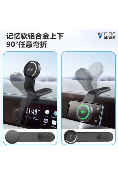 ASFAL Magsafe Şarj Özelikli Güçlü Mıknatıslı Sağlam Telefon Tutucu 3M Bantlı Manyetik Telefon Tutacağı