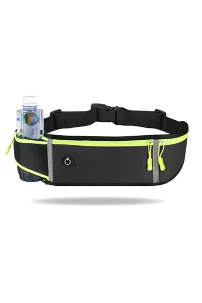 ASFAL Su Geçirmez, Fosforlu, Ayarlanabilir Spor Bel Çantası Spor Ve Koşu için 3 Cepli Çanta - Resim 2