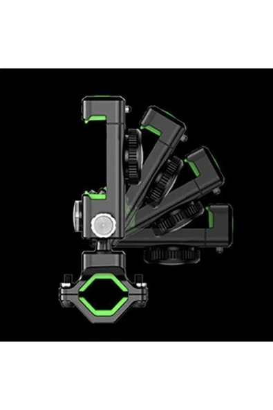 ASFAL Pusulalı Gidon Bağlantılı Motosiklet Bisiklet Scooter Bebek Arabası Telefon Tutucu - Resim 3