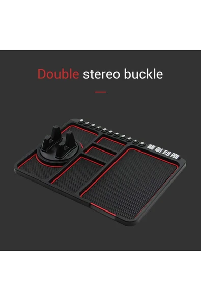 ASFAL Numaratörlü, Telefon Tutuculu, Yıkanabilir, Kaymaz, Araç Torpido Düzenleyici, Araç Organizeri - 2