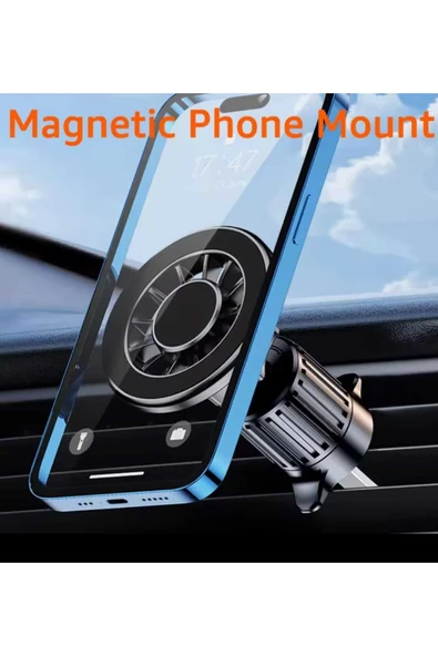 ASFAL Magsafe Uyumlu Mıknatıslı Araba Telefon Tutucu Izgara Uyumlu Manyetik Araç Telefon Tutacağı - 2