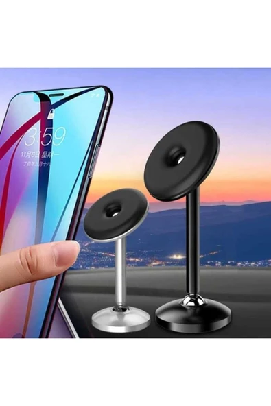 ASFAL Mıknatıslı Araç Içi Telefon Tutucu 360° Oynar Başlıklı Dikey Ve Yatay Kullanım Manyetik Car Holder - 6