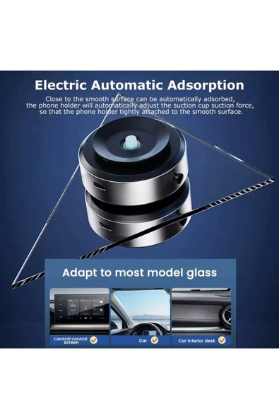 ASFAL Araç İçi Vakumlu Akıllı Telefon Tutucu  Ayna Masa, Mutfak Dolabı Makyaj Videosu Telefon Tutacağı - 7