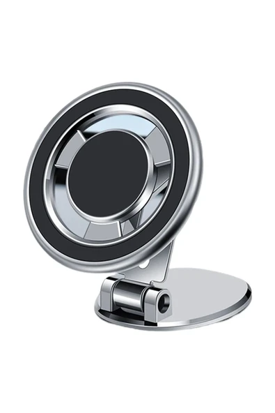 ASFAL 360° Dönen Metal, Katlanabilir, Açısı Ayarlanabilir Mıknatıslı Araç İçi Telefon Tutucu - 3