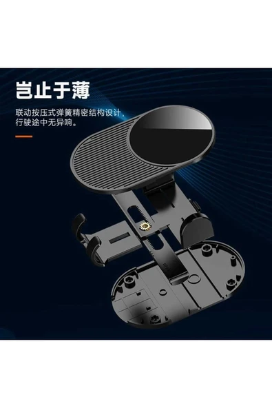 ASFAL Araç İçi Uzayan Ayarlanabilir Telefon Tutucu, Cam ve Torpido Uyumlu Şık ve Kaliteli 360° Kullanılır - 5