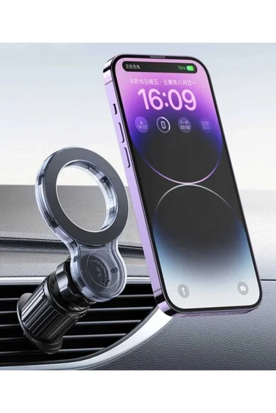 ASFAL Magsafe Uyumlu 360° Dönen Ayarlanabilir Izgara/Havalandırma Uyumlu Mıknatıslı Araç Telefon Tutucu - 5