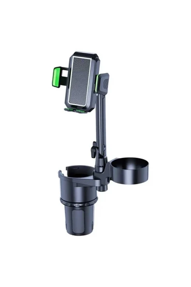 ASFAL 3in1 Araç Telefon Tutucu Araç İçi, İkili, İçecek Telefon Tutucu Araba Bardaklık Telefon Tutacağı - 6