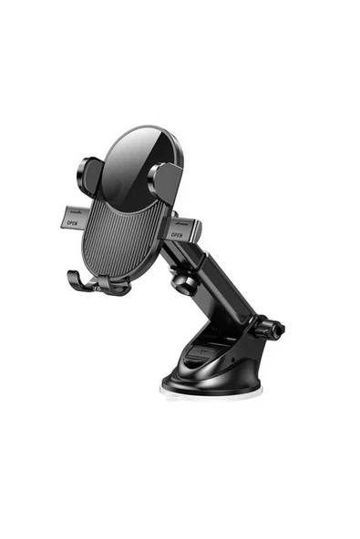 ASFAL Araç İçi Uzayan Ayarlanabilir Telefon Tutucu, Cam ve Torpido Uyumlu Şık ve Kaliteli 360° Kullanılır