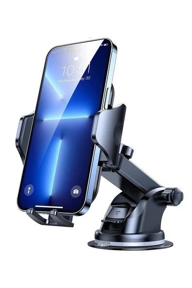 ASFAL Vantuzlu, Uzayabilen, Otomatik Açılabilen Araç Içi Telefon Tutucu Torpido Ve Cama Yapışır