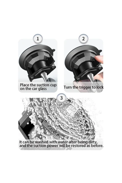 ASFAL Metal, Go pro Uyumlu, Kamera, Aksiyon Kamera, Masaüstü, Kask ve Araç İçi Telefon Tutuc - 4