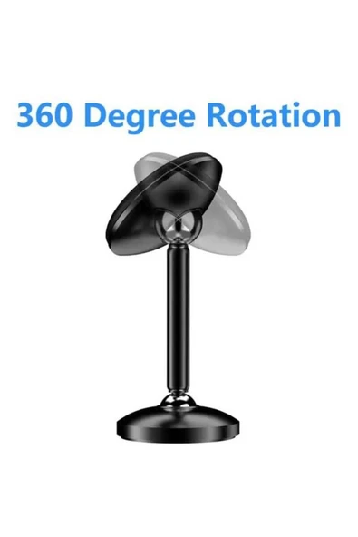 ASFAL Mıknatıslı Araç Içi Telefon Tutucu 360° Oynar Başlıklı Dikey Ve Yatay Kullanım Manyetik Car Holder - 3
