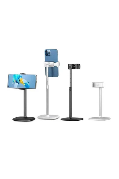 ASFAL Uzunluğu ve Açısı Ayarlanabilir Masaüstü Telefon Tutacağı 40 cm Uzunluk Fonksiyonel Telefon Standı - 7