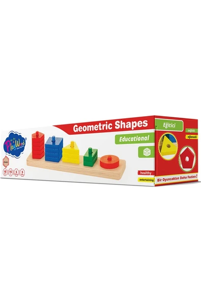 Playwood  Kutuda Ahşap Geometrik Şekiller - 2