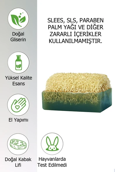 Hürrem Sultan Doğal Kabak Lifli Zeytin Yağlı Sabun 130 Gr - 2