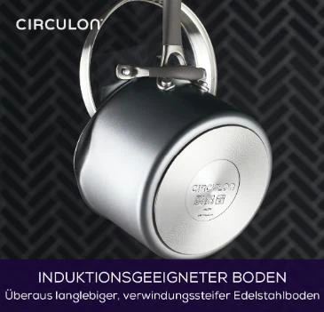 Cırculon A1 Serisi 18cm Cam Kapaklı Sos Tenceresi - 3