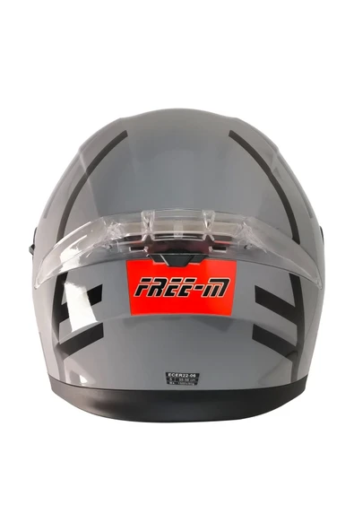 Free-M 965 Upset Nardo Gri-siyah Çene Açılır Kask - 4