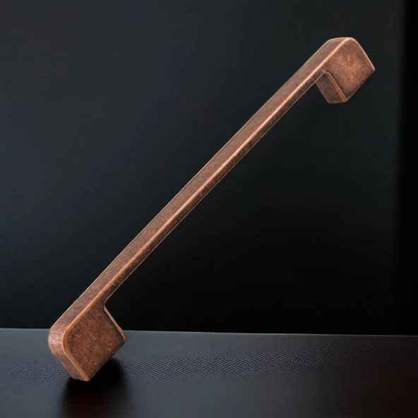 Radus Antik Bakır Metal Kulp 256 mm 25.6 cm Mobilya Çekmece Mutfak Dolabı Dolap Kulpları Kulbu Kulpu - 8