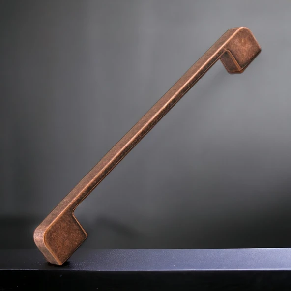 Radus Antik Bakır Metal Kulp 256 mm 25.6 cm Mobilya Çekmece Mutfak Dolabı Dolap Kulpları Kulbu Kulpu - 6