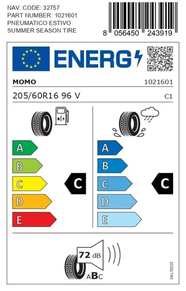 Momo 205/60 R16 96V XL M30 Toprun Oto Yaz Lastiği ( Üretim Yılı: 2025 ) - 4