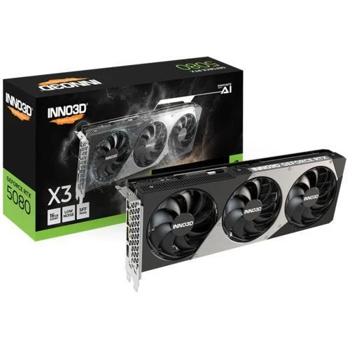 Inno3D RTX5080 x3 16GB 256Bit GDDR7 3x DP, HDMI, DLSS 4, NVIDIA Reflex 2