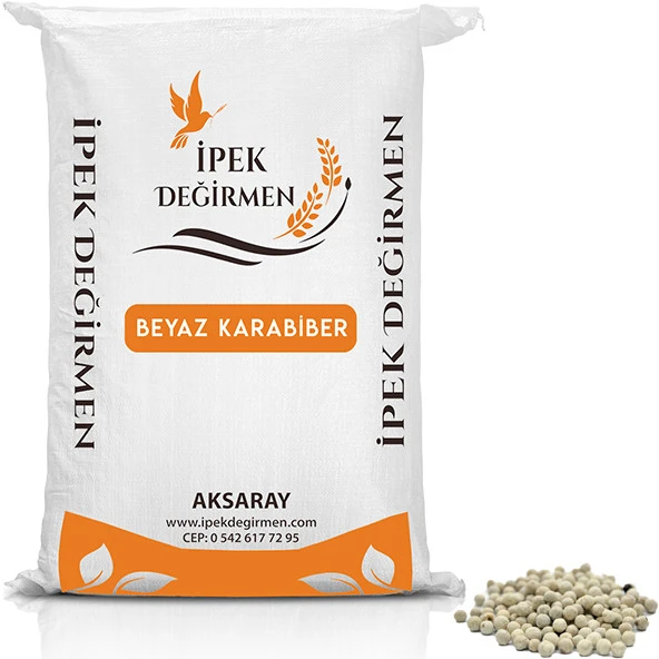 İpek Değirmen 2 KG Katkısız Ak Biber Beyaz Tane Karabiber