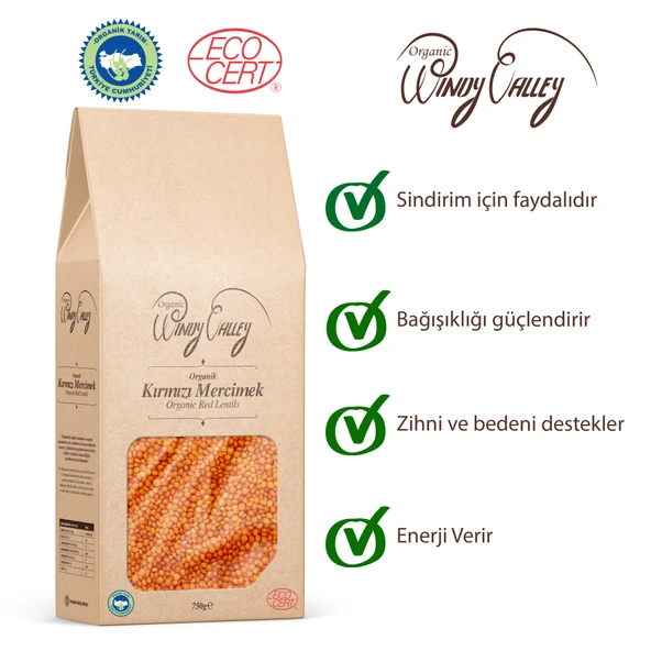Organik Detoks Paketi; Elma sirkesi (500 ml), Alıç sirkesi (500ml) , Kırmızı mercimek (750gr), Yeşil mercimek (750 gr) - 4