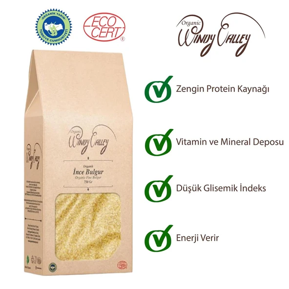 Organik Köftelik İnce Bulgur (750 gr) - 2