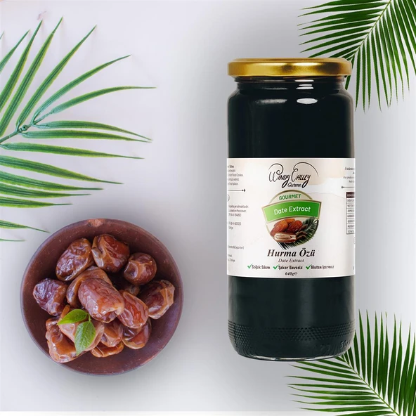 Gurme Hurma Özü (640 gr) Soğuk sıkım, Şeker ilavesiz, Gluten içermez - 5