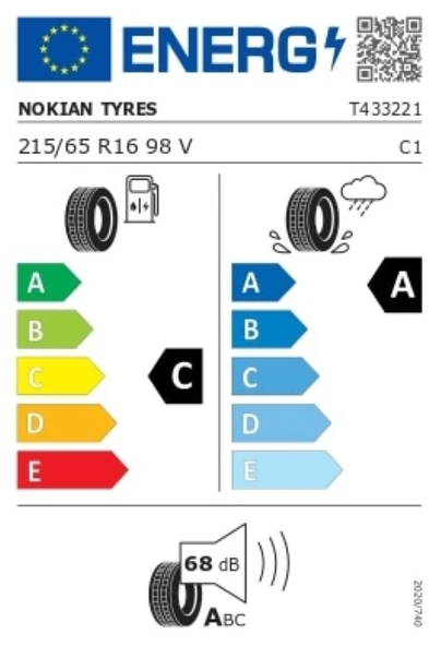 Nokian Tyres 215/65 R16 98V Wetproof 1 Yaz Lastiği ( Üretim Yılı: 2025 ) - 4