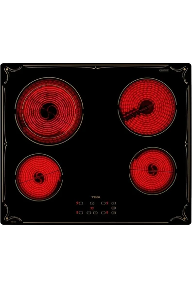 TEKA TBR 6420 SİYAH 60 CM. VİTROSERAMİK ELEKTRİKLİ ANKASTRE OCAK