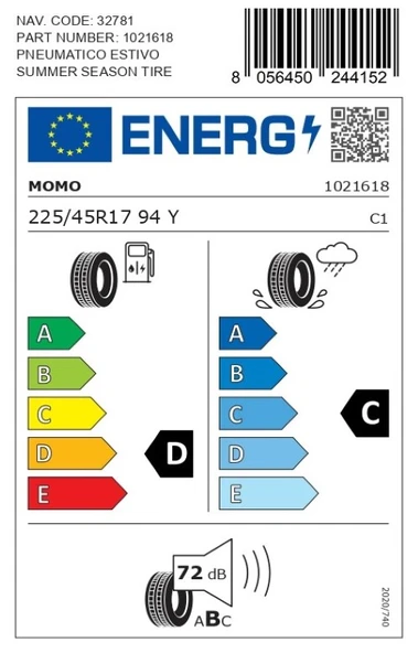 Momo 225/45 R17 94Y XL M30 Toprun Oto Yaz Lastiği ( Üretim Yılı: 2025 ) - 4