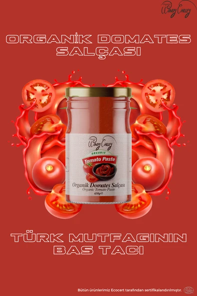 Organik Domates Salçası (650gr) - Biber Salçası (Tatlı) (610 gr) İlave Tuz İcermez - Resim 8