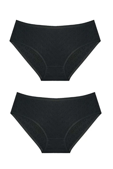 Lüx Jakarlı %100 Pamuklu 2'li Kadın Beyaz Bato Külot jak1 - 4