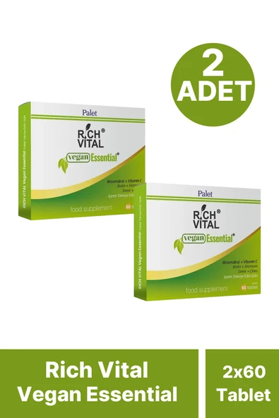 Rich Vital Vegan Essential 60 Tablet 2 ADET