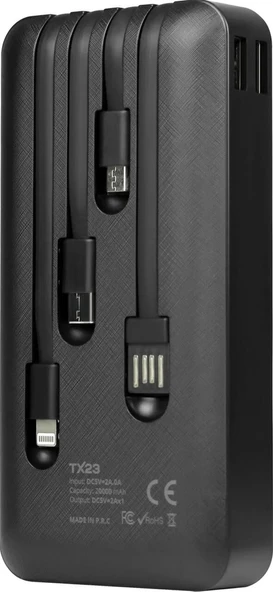 20.000 mAh Dijital Göstergeli Powerbank | Hızlı Şarj Desteği - 3