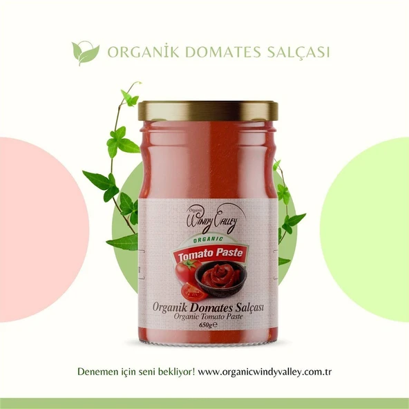 Organik Domates Salçası (650 gr) İlave tuz içermez - 12