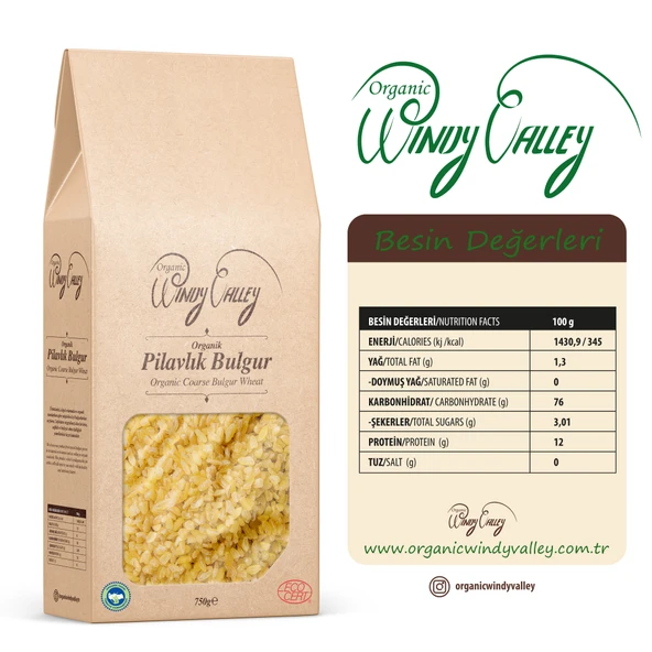 Organik Pilavlık Bulgur  (750 gr) Yerli ürün - 3
