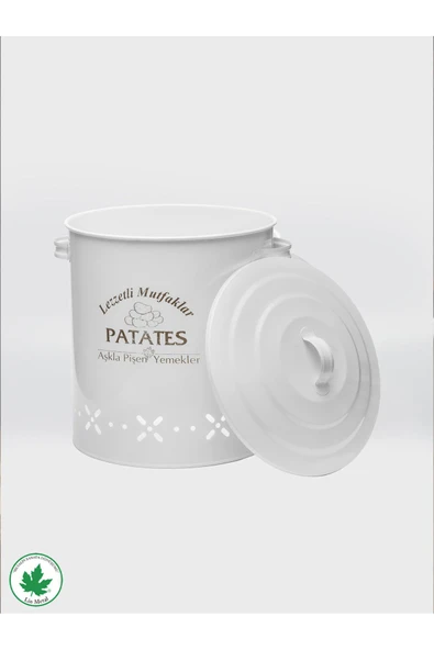 Lüx Metal Patates Soğanlık Kovası Sebze Saklama Kabı - Resim 6