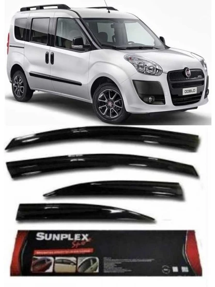 Fiat Doblo  Sport Style Sunplex Cam Rüzgarlığı Ön Takım