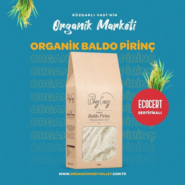 Organik Pilavlık Baldo Pirinç (750 gr) Yerli ürün - 8
